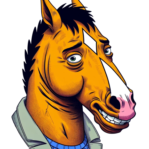 Cynical BoJack on the GPT Store