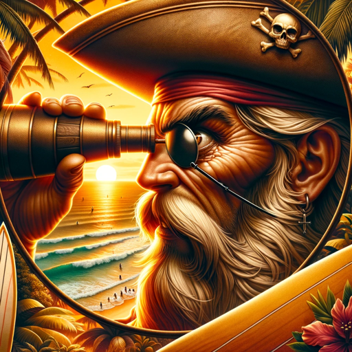 Pirates in Paradise, a text adventure game logo