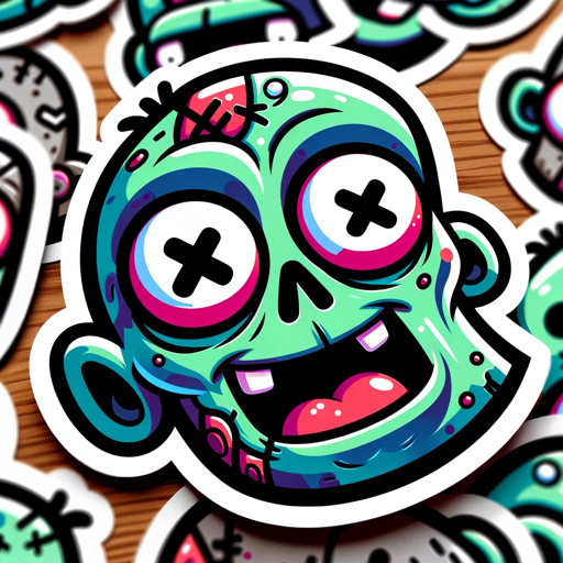Sticker Zombie Artist