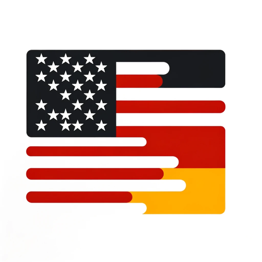 English to German logo