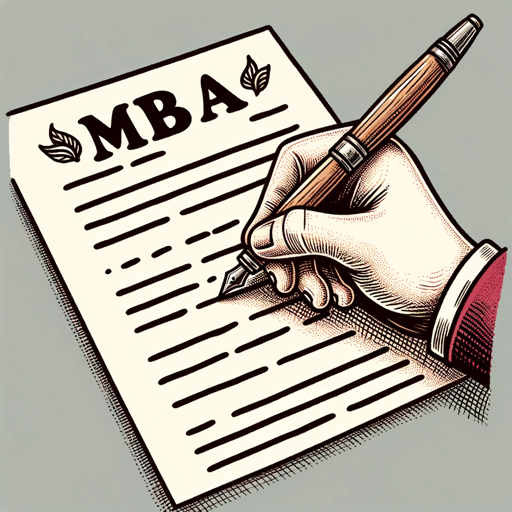 MBA Essay Assistant on the GPT Store
