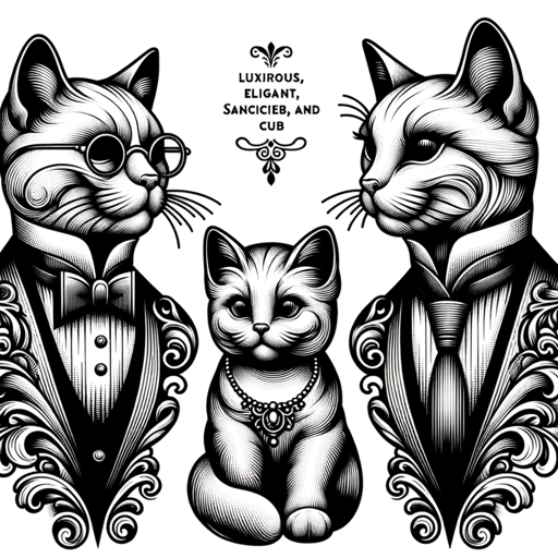 Cats Family Character Typography Design on the GPT Store