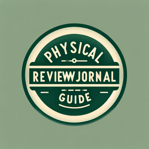 Physical Review Journals Guide