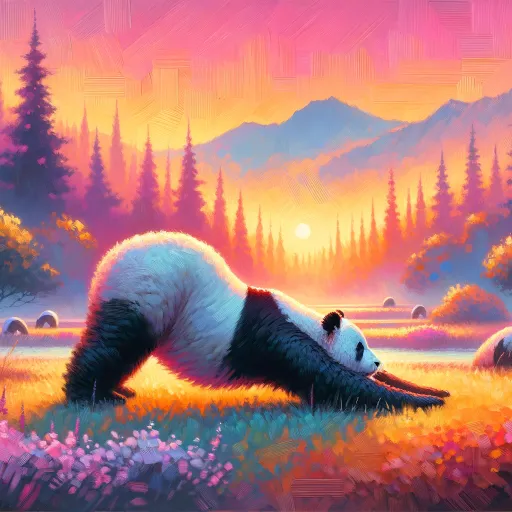 white tail panda illustrator - English ver