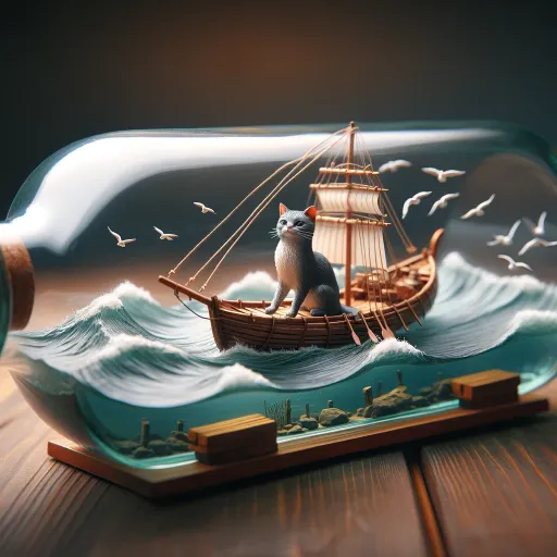 ボトルシップ風イラスト作成 - Clip art of bottle ship style
