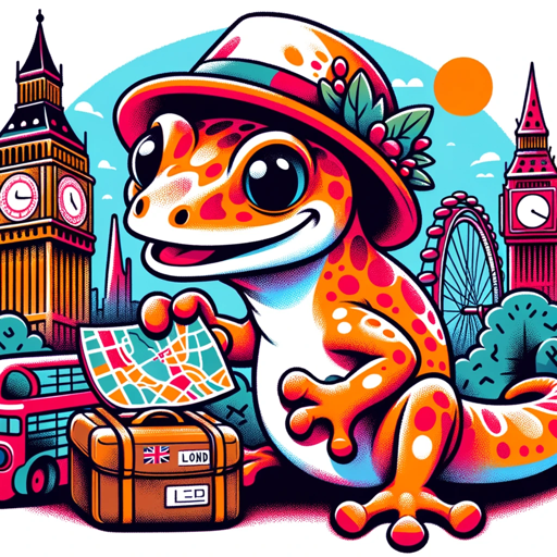 London Visitor Guide with Vagabond gecko