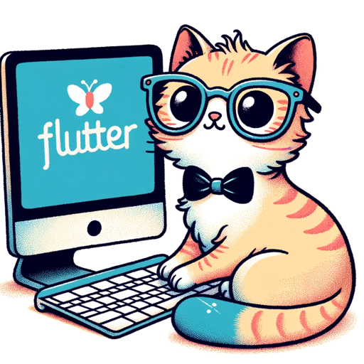 Flutter Cat with UI design