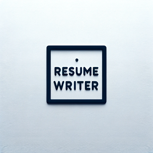 Resume Writer - the Resume Expert in GPT Store