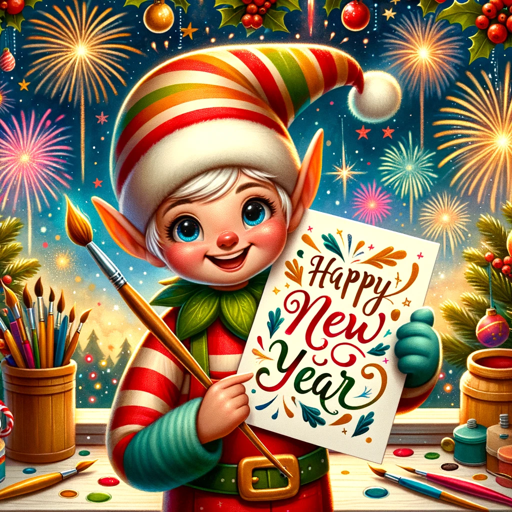 2024 New Year's Card Elf