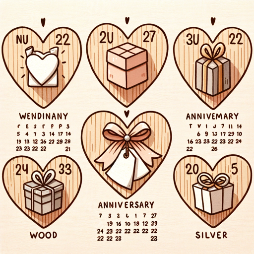 Wedding Anniversary Gifts by Year