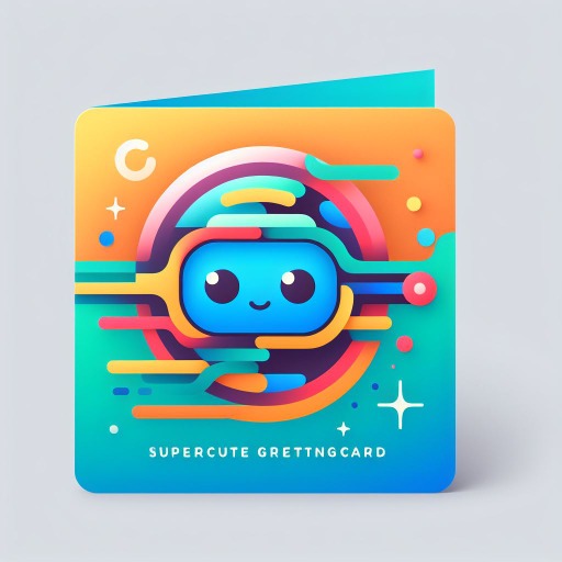 Supercute Greeting Card + logo
