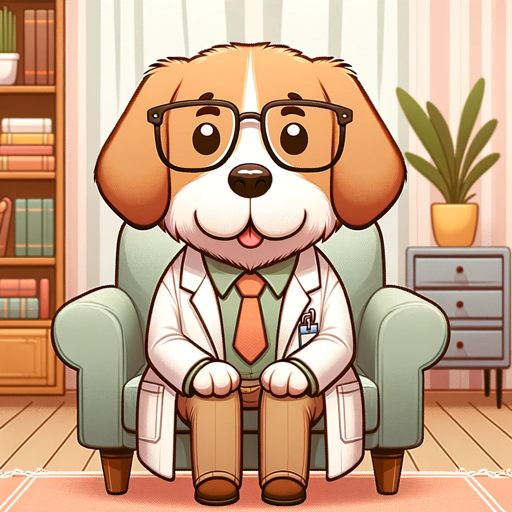 logo of Dr. Ward the talking therapy dog on the GPT Store