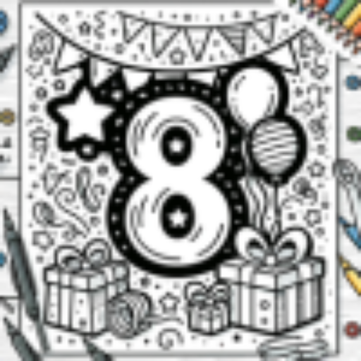 Happy Birthday Coloring Pages logo