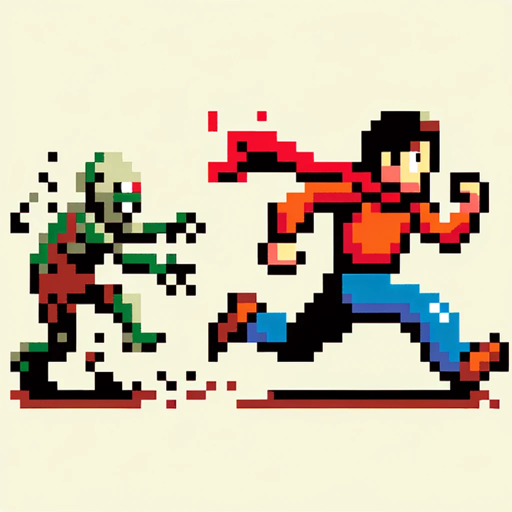 8-Bit Zombies, a text adventure game logo